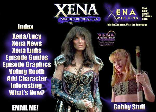 Main Xena Page Graphic